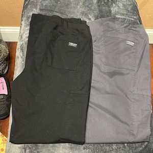 2 Pair Medium Tall Cherokee Scrub Bottoms.